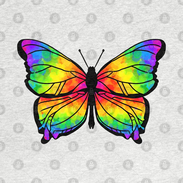 Rainbow butterfly by Art by Veya